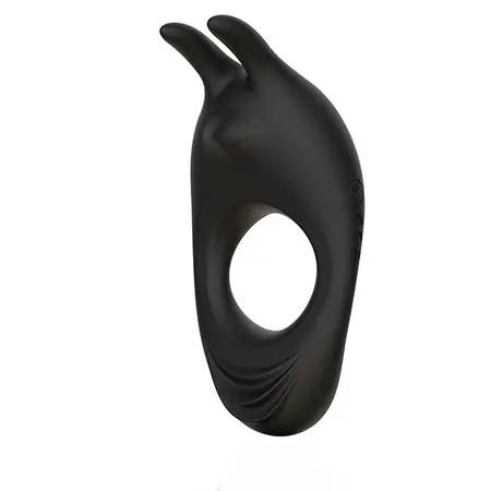 FeelzToys Zeus Black Dual Motor Silicone Intimate Ring, Waterproof