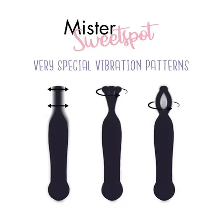 FeelzToys Mister Sweetspot Black - Compact Waterproof Vibrating System