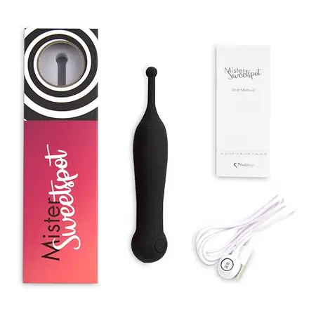 FeelzToys Mister Sweetspot Black - Compact Waterproof Vibrating System