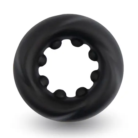 Velv'Or Rooster Cain Silicone Support Ring, Textured, Black, 27 mm