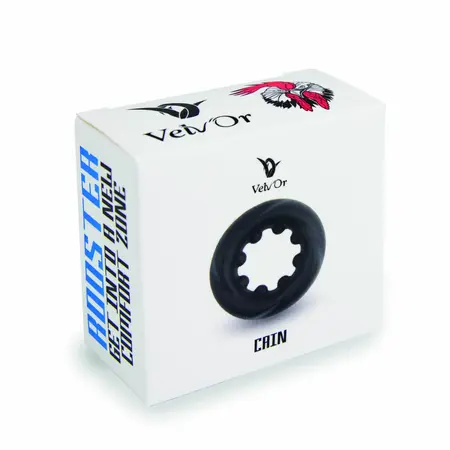 Velv'Or Rooster Cain Silicone Support Ring, Textured, Black, 27 mm