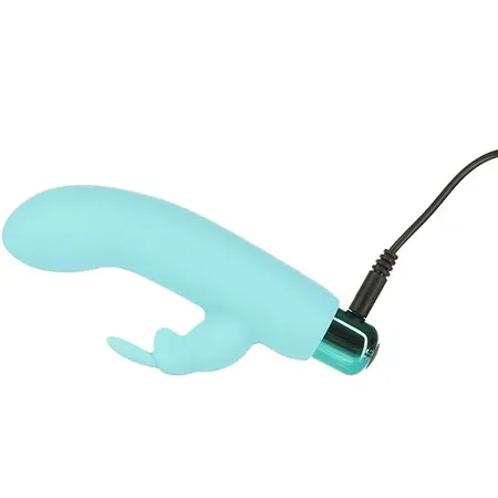 PowerBullet Alice's Bunny Teal - Compact 10-Function Vibrating Device