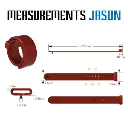 Velv’Or Rooster Jason Adjustable Silicone Intimate Ring Red 200mm