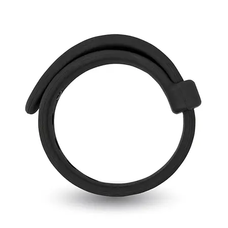 Velv'Or Rooster Jason Adjustable Silicone Ring Black 5 Sizes
