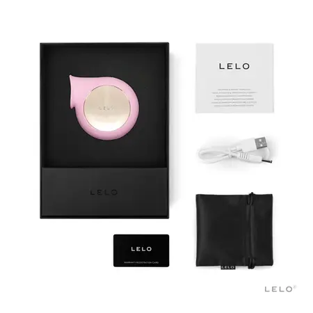 LELO SILA Pink Sonic Wave Massager - Soft Silicone, Waterproof, USB