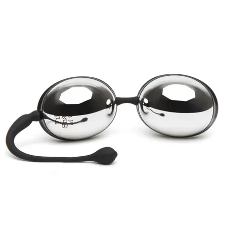Fifty Shades of Grey Inner Goddess Silver Kegel Ball Set 67g Black/Silver