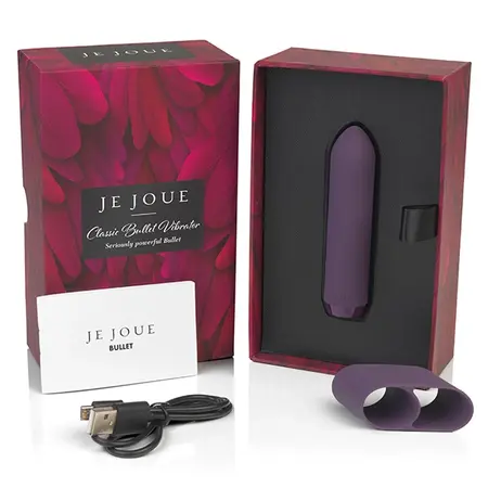 Je Joue Classic Bullet Mini Vibrator Soft Silicone Rechargeable Black