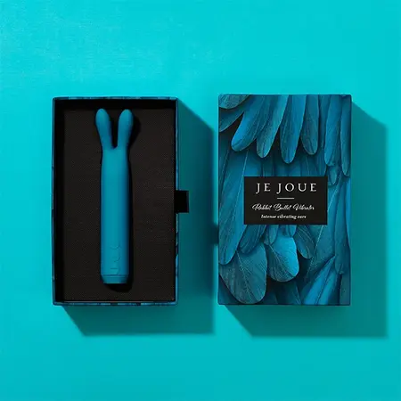 Je Joue Rabbit Bullet Intimate Massager Teal Silicone 5 Speeds