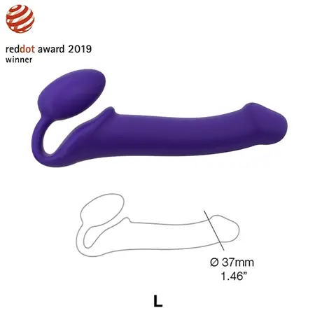 Strap-On-Me Bendable Intimate System Purple L - Seamless Silicone, Awarded Design