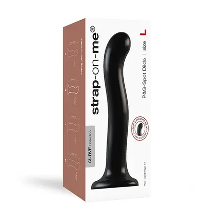 Strap-On-Me P&G Spot Model L Silicone Black 19cm with Suction Cup