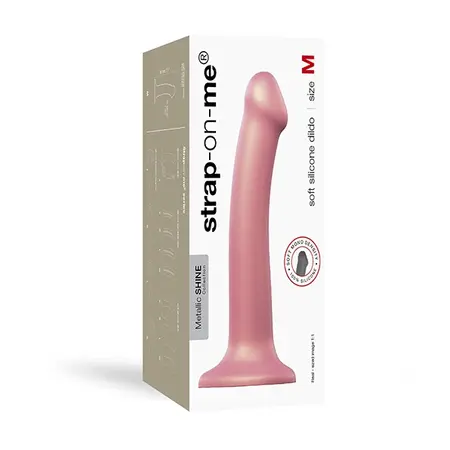 Strap-On-Me Mono Density Intimate Device Old Rose, 18cm, Silicone