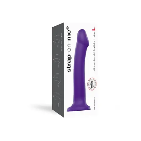 Strap-On-Me Dual Density Flexible Intimate Machine Purple L 19cm