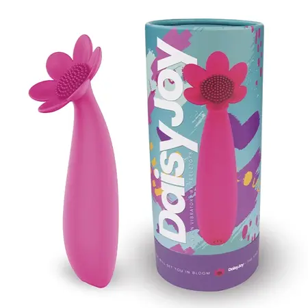 FeelzToys Daisy Joy Pink Lay-On Massager 20 Modes Silicone Waterproof
