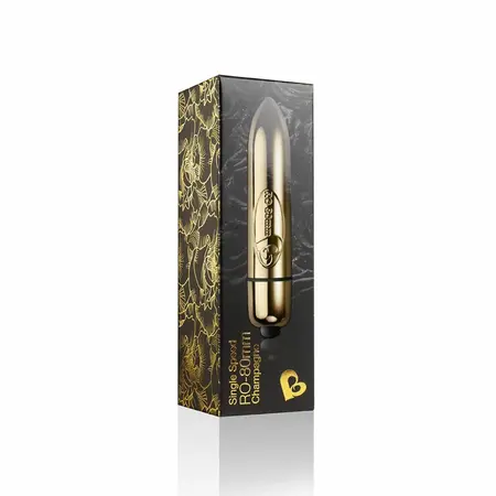 Rocks-Off RO-80mm Champagne Gold Micro Massager 1-Speed Waterproof