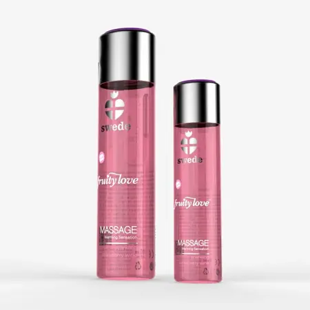 Swede Fruity Love Massage Gel Sparkling Strawberry Wine 120ml Vegan