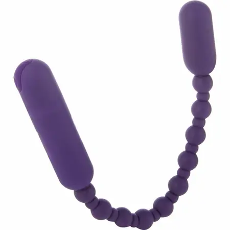 PowerBullet Booty Beads Rechargeable Flexible Silicone Purple
