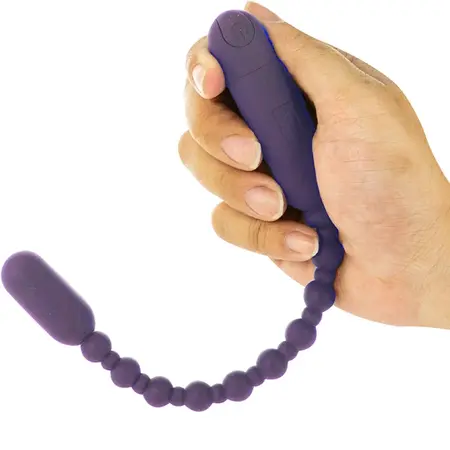 PowerBullet Booty Beads Rechargeable Flexible Silicone Purple