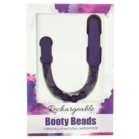 PowerBullet Booty Beads Rechargeable Flexible Silicone Purple