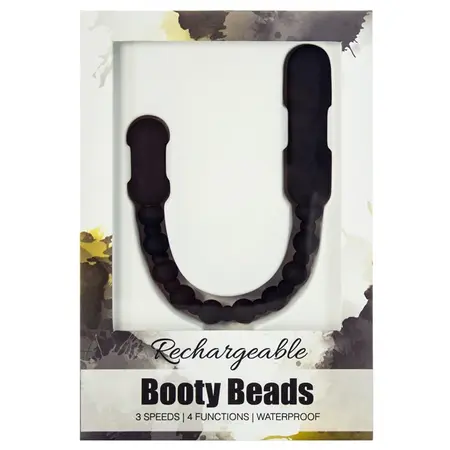 PowerBullet Booty Beads Black Flexible Silicone 7-Mode Intimate Device