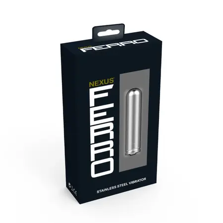 Nexus Ferro Rechargeable Stainless Steel Intimate Bullet, 6 Modes