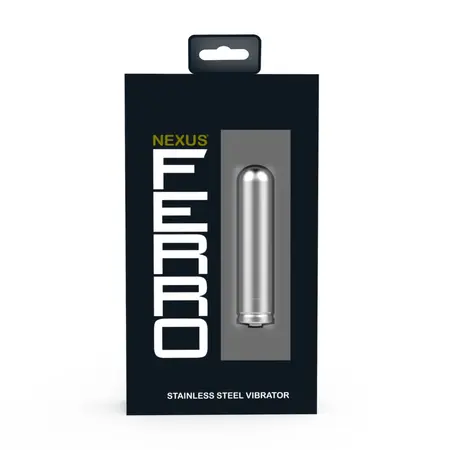 Nexus Ferro Rechargeable Stainless Steel Intimate Bullet, 6 Modes