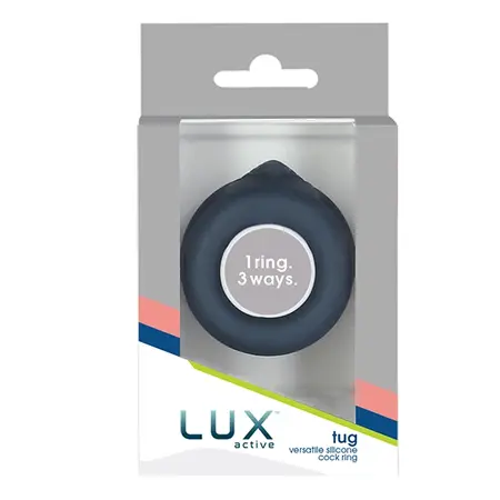 Lux Active Tug Silicone Versatile Ring System Black
