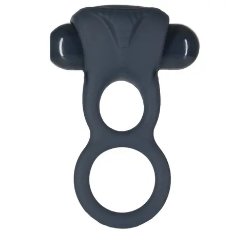LUX Active Triad Dual Vibrating Ring with Remote Control, Silicone, Black