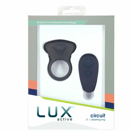 LUX Active Circuit Silicone Vibrating Ring with Remote Control