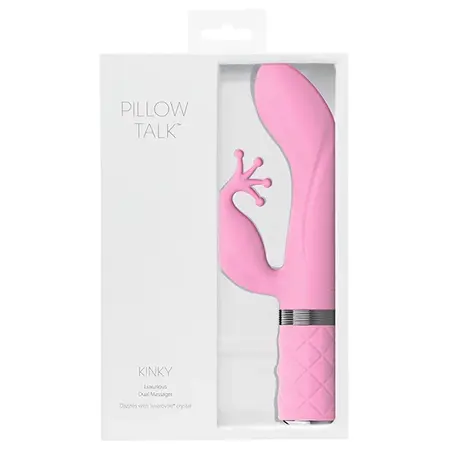 Pillow Talk Kinky Pink Dual Motor Rechargeable Silicone Device