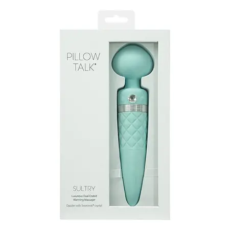 Pillow Talk Sultry Teal Rotating & Warming Intimate Wellness Device