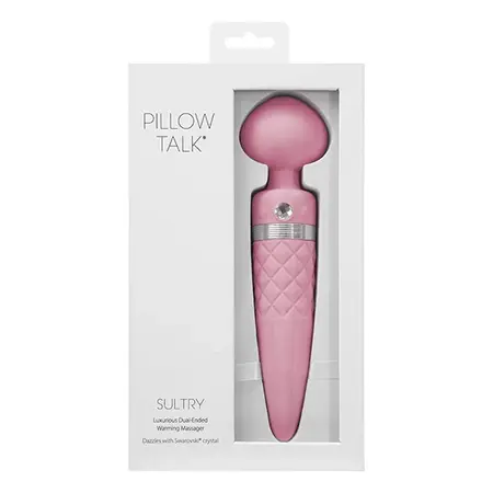Pillow Talk Sultry Pink Rotating Intimate Device with Warming Feature