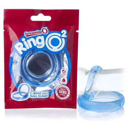 The Screaming O RingO 2 Blue - Dual Support Intimate Ring SEBS