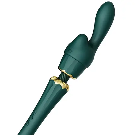 ZALO Kyro Turquoise Green Wand - Direct Power 2.0, 2 Attachments, USB