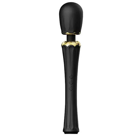 ZALO Kyro Wand Massager Obsidian Black, Direct Power, Silicone, Large