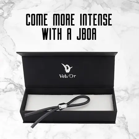 Velv’Or JBoa 305 Adjustable Silicone Ring Black/Silver 13cm
