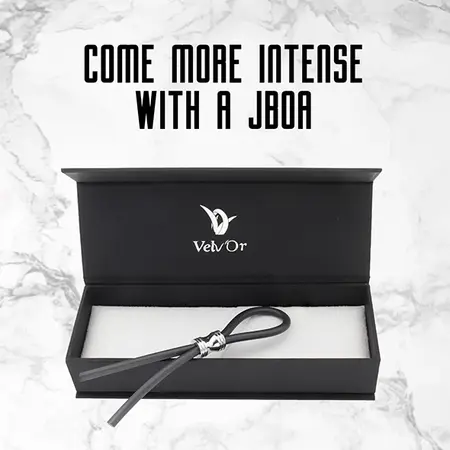 Velv'Or JBoa 304 Adjustable Intimate Ring Black & Silver 13cm