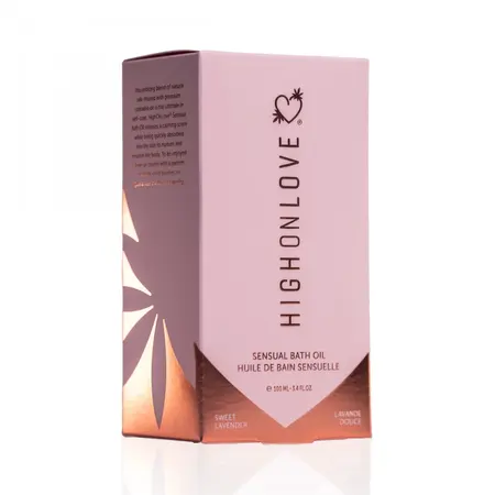 HighOnLove Bath Oil Lavender Honeybee 100 ml - Natural Relaxing Formula