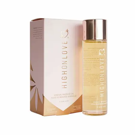 HighOnLove Massage Oil White Chocolate 120ml - Nourishing Hemp Seed Formula