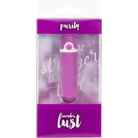 Wonderlust Purity Mini Vibration System Purple Rechargeable 20 Modes