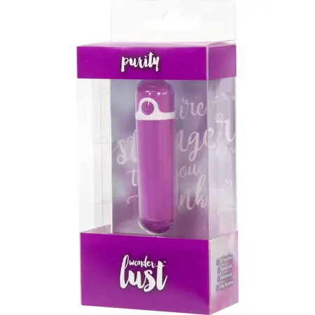 Wonderlust Purity Mini Vibration System Purple Rechargeable 20 Modes