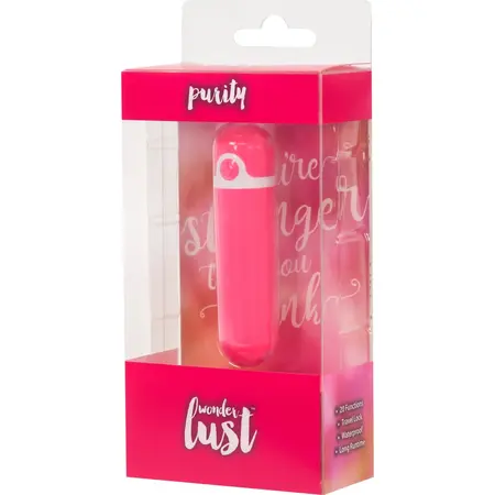 Wonderlust Purity Pink Mini Intimate Massager 20 Modes Waterproof