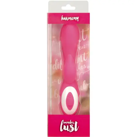 Wonderlust Harmony Pink Dual Action Silicone Personal Massager