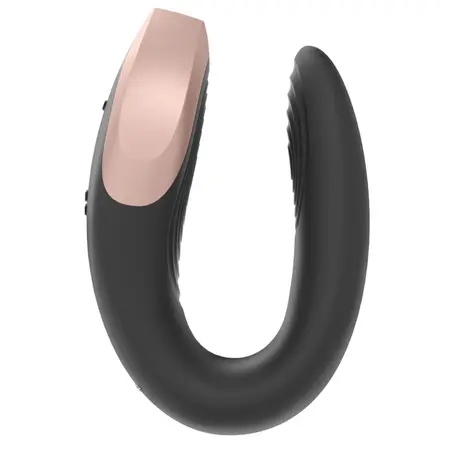 Satisfyer Double Love Black - App-Controlled Couples Device, Waterproof