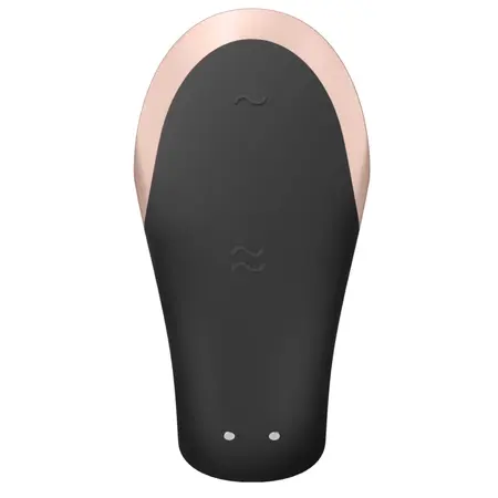 Satisfyer Double Love Black - App-Controlled Couples Device, Waterproof