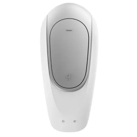 Satisfyer Double Fun White - Interactive Silicone Couples Device, App Control