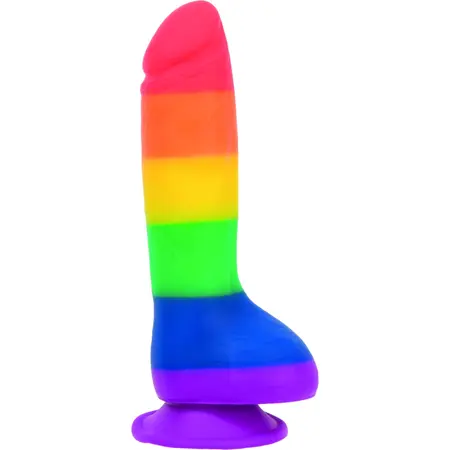 Addiction Justin 20 cm Silicone Rainbow Model with Suction Base