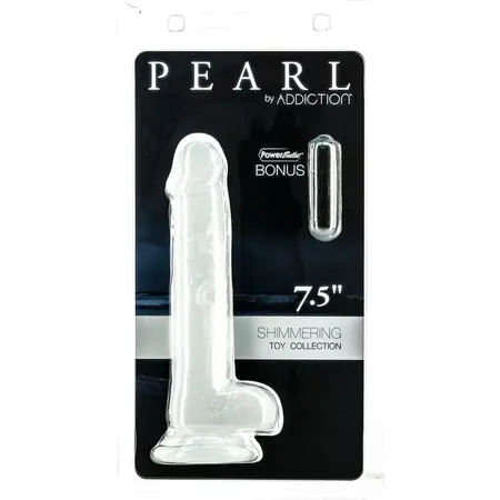 Addiction Pearl Dong 19 cm, Pearlescent TPE, Suction Cup Base