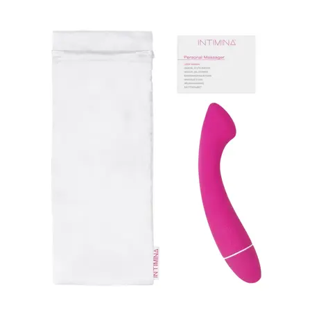 Intimina Celesse Personal Massager with Curved Tip, Waterproof, Pink