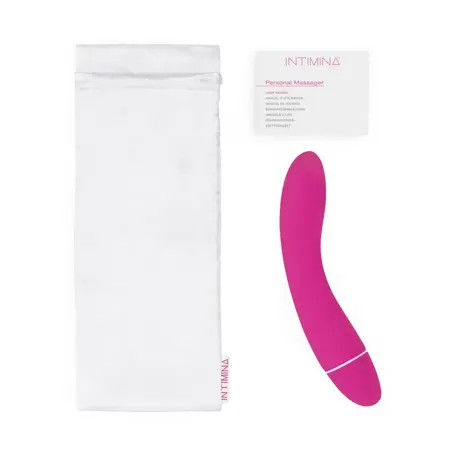 Intimina Raya Curved Personal Wellness Device Waterproof Silicone Pink