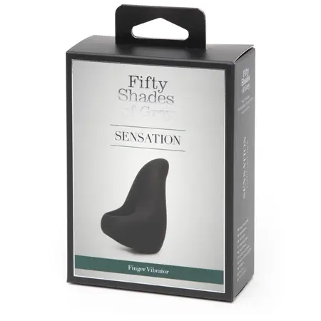 Fifty Shades of Grey Sensation Rechargeable Finger Vibrator Black